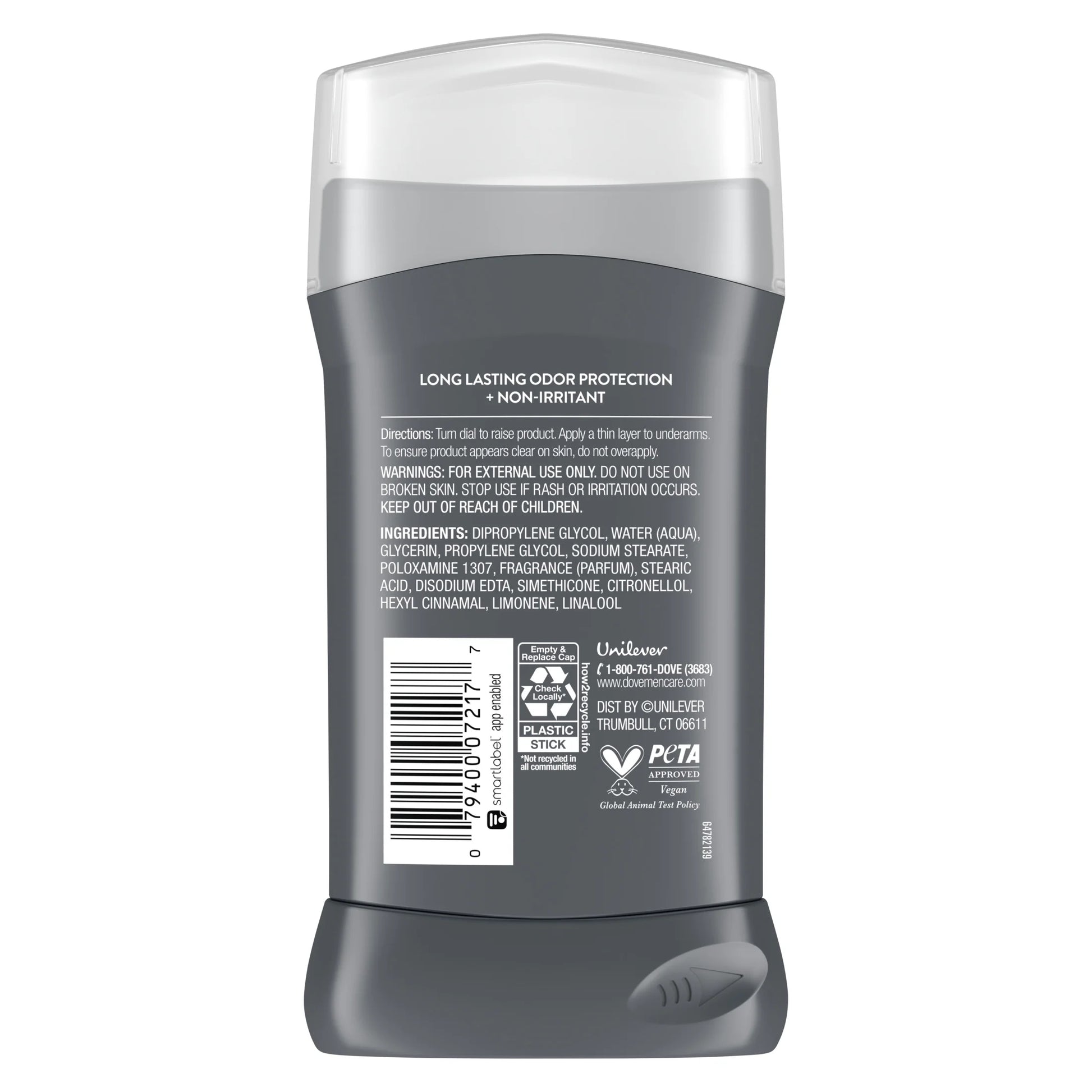 Men's Extra Fresh Aluminum-Free Deodorant Stick with Moisturizing Cream, 3 Oz