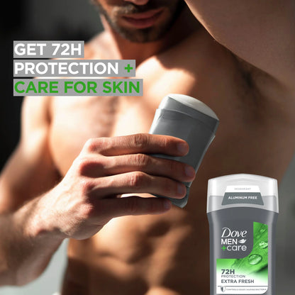 Men's Extra Fresh Aluminum-Free Deodorant Stick with Moisturizing Cream, 3 Oz