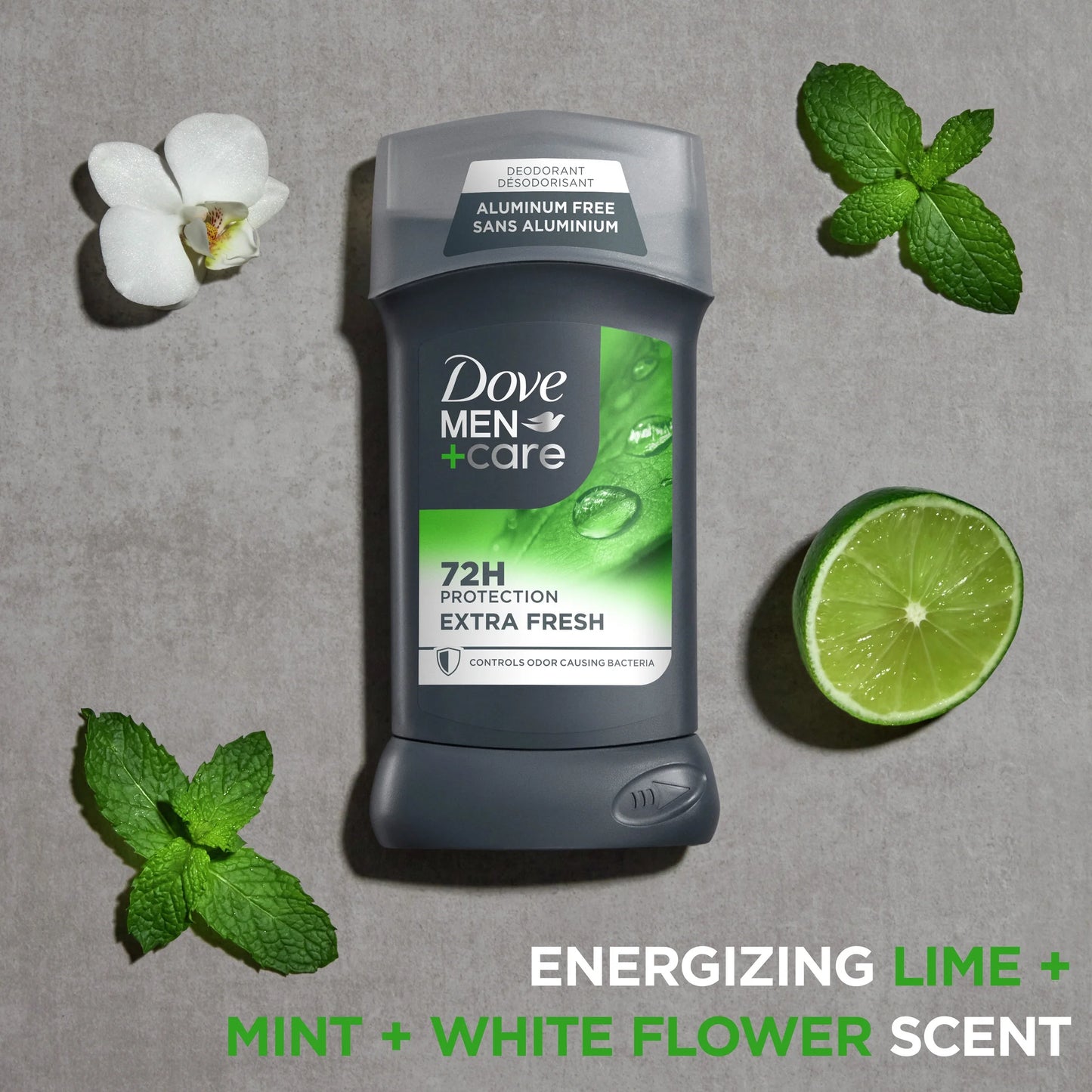 Men's Extra Fresh Aluminum-Free Deodorant Stick with Moisturizing Cream, 3 Oz