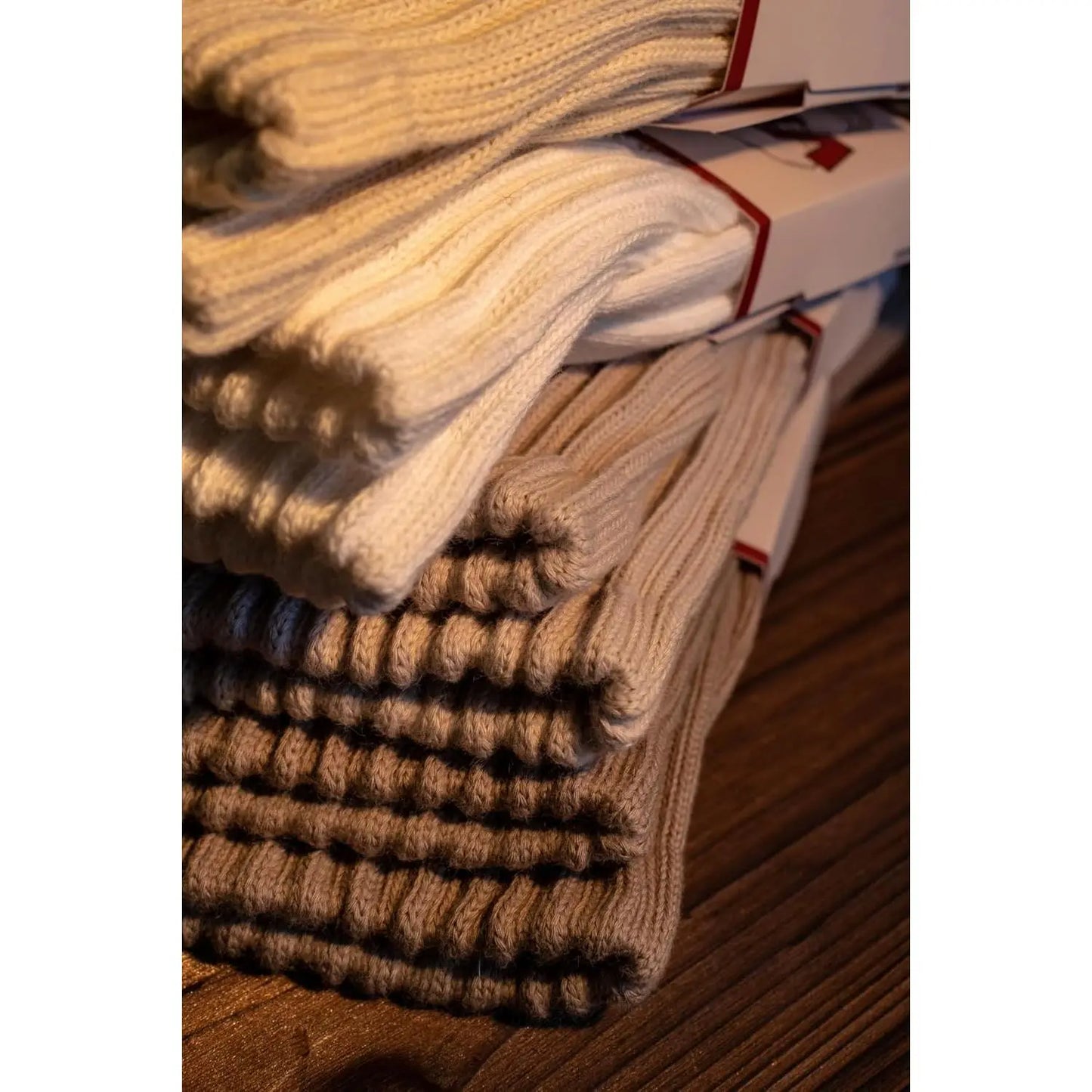 Natural 98% Cotton Crew Socks - Seamless, Breathable, and Cozy Fall & Winter Collection for Men and Women (4 Pairs)