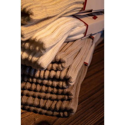 Natural 98% Cotton Crew Socks - Seamless, Breathable, and Cozy Fall & Winter Collection for Men and Women (4 Pairs)