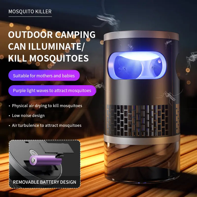 Indoor Insect Trap with Light and Suction Technology for Effective Mosquito, Fruit Fly, Gnat, and Moth Control in Residential Spaces
