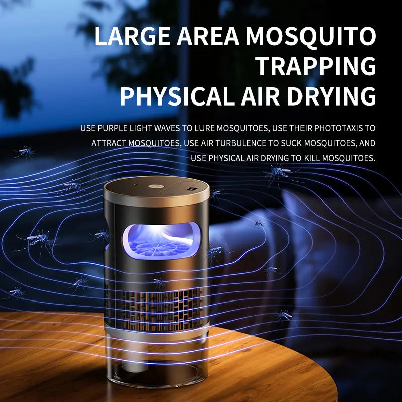 Indoor Insect Trap with Light and Suction Technology for Effective Mosquito, Fruit Fly, Gnat, and Moth Control in Residential Spaces