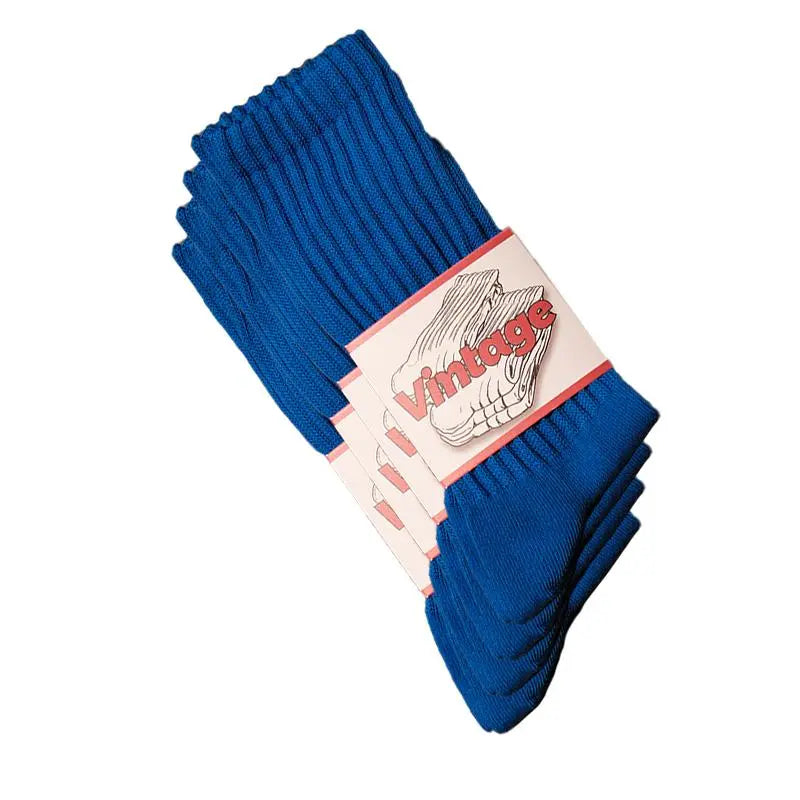 Natural 98% Cotton Crew Socks - Seamless, Breathable, and Cozy Fall & Winter Collection for Men and Women (4 Pairs)
